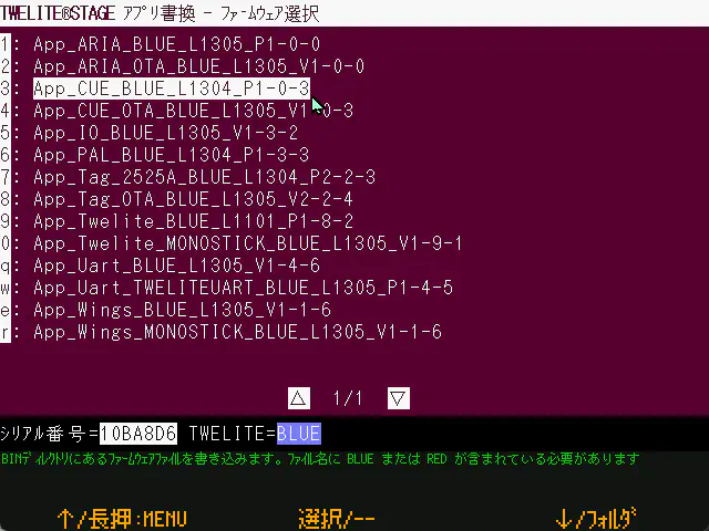 BINから選択画面の例